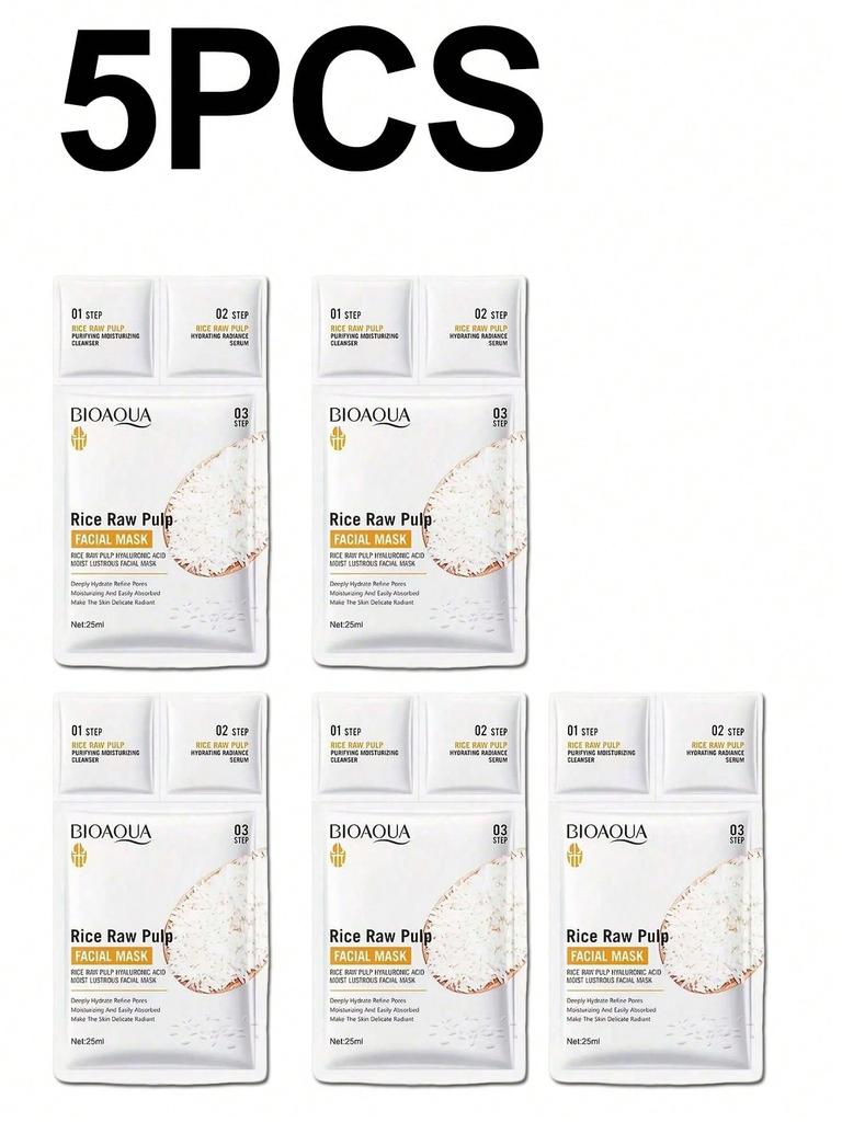 1/5/10PCS Hyaluronic Acid Facial Mask, Facial Cleanser, Essence, Moisturizing Patch, Facial Care, Tr