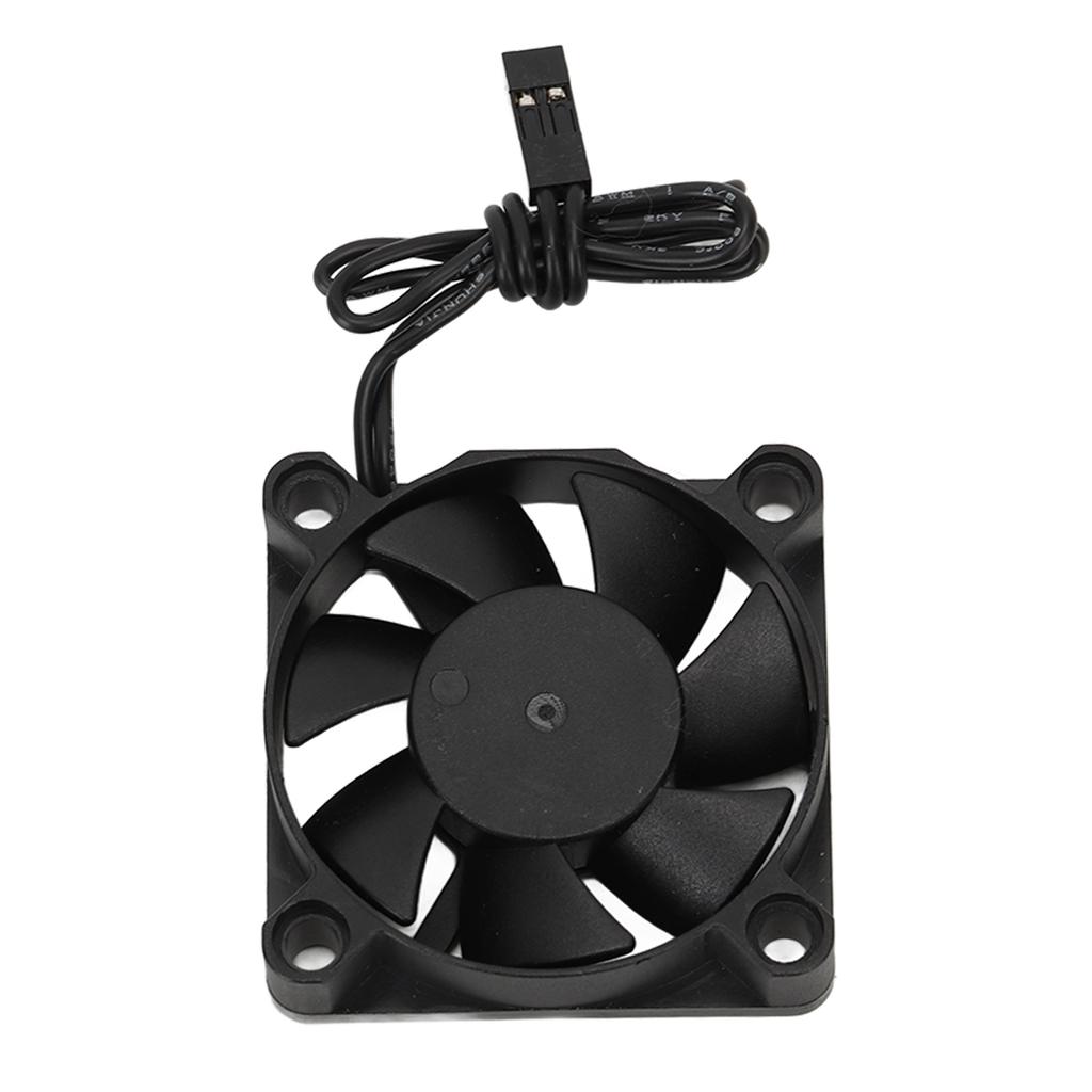 RC Cooling Fan Iron Plastic Lightweight Quick Speed RC Motor Cooler for 110 Traxxas 7.4V Black 45