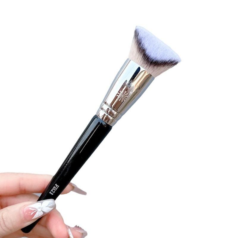 PA Foundation Brush 3D Shape Soft Synthetic Hair Flawless Finish Face Buffing Makeup Brush Cosmetic Tool