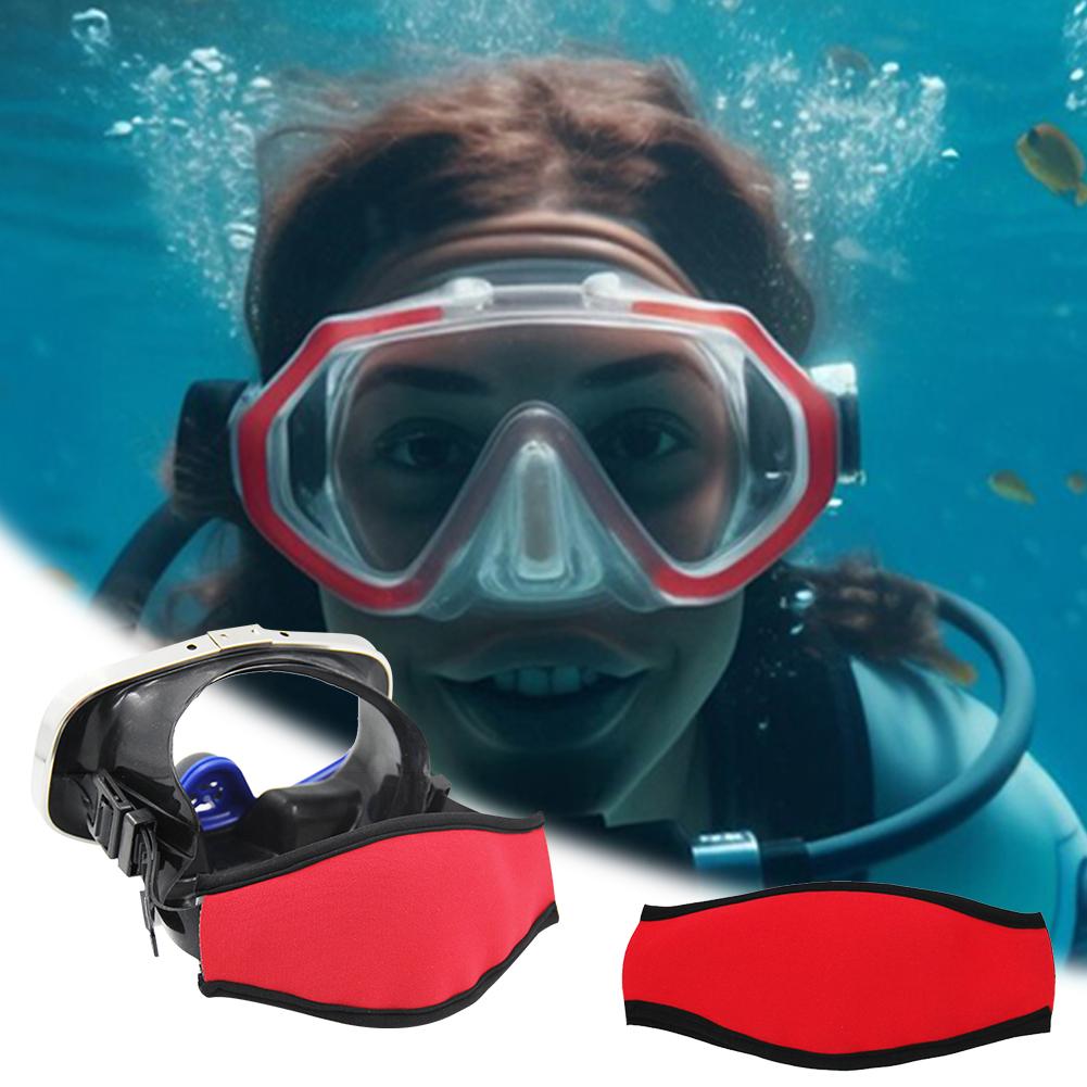 Scuba Mask Straps Comfortable Neoprene Mask Strap Cover Adjustable Goggle Strap Covers Hair Protector Wrap for Dive Snorkel Mask