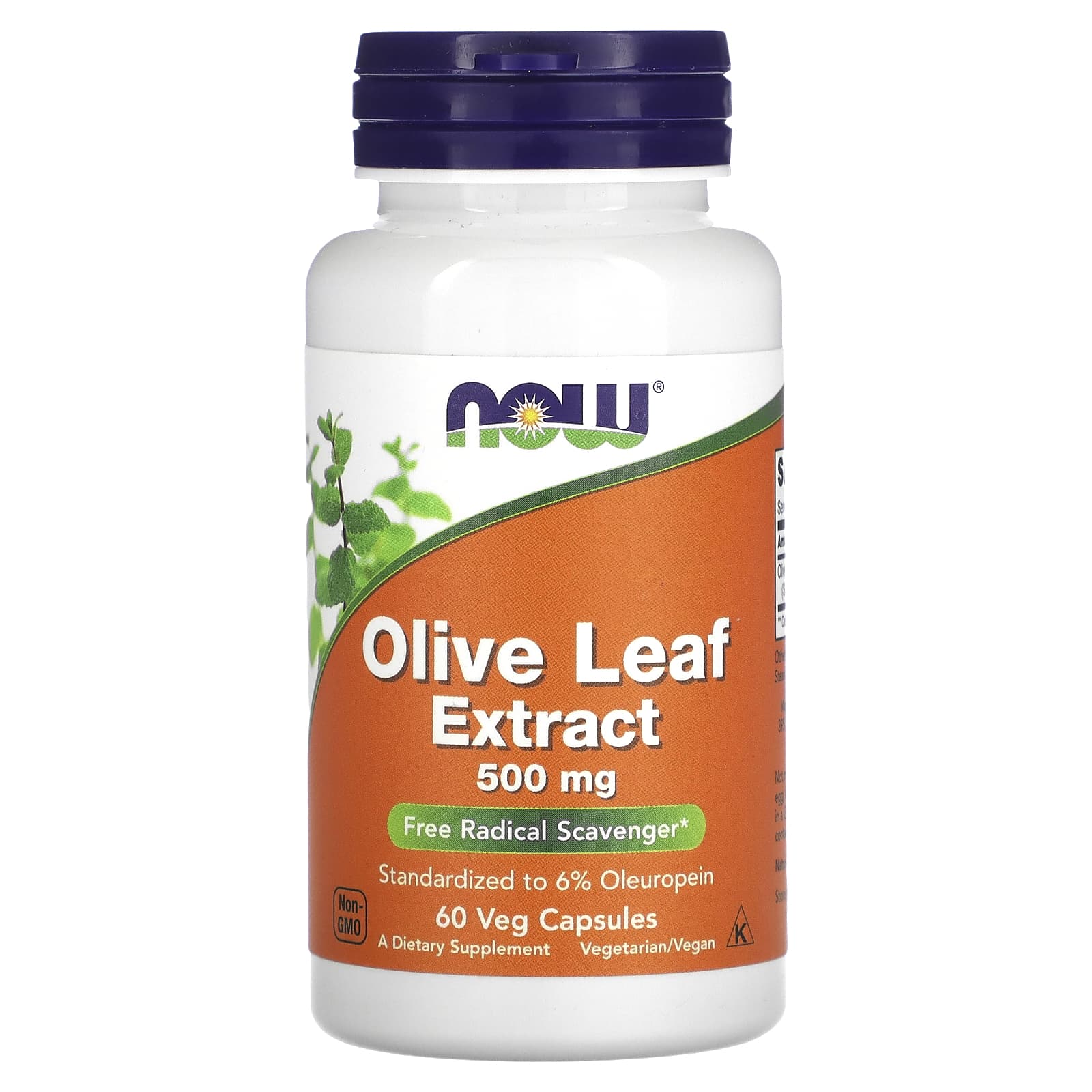 

Olive Leaf Extract, 500Mg, 60 Veggie Capsules