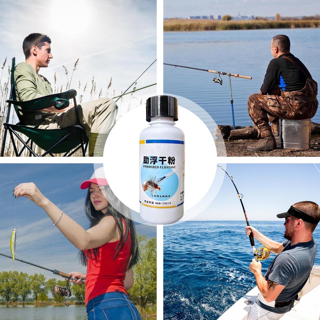 Fly Fishing Floatant Fly Floatant Fishing Tools Fishing Bait Powder Long-Lasting Dry Fly Dressing Fly Floatant Powder Fly