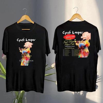 2026 Cyndi Lauper Girl Just Wanna Have Fun Farewell Tour T-Shirt Cyndi Lauper