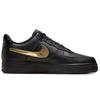 Nike Air Force 1 Black Metallic Gold Removable Swoosh Pack  Sneakers  CT2252-001