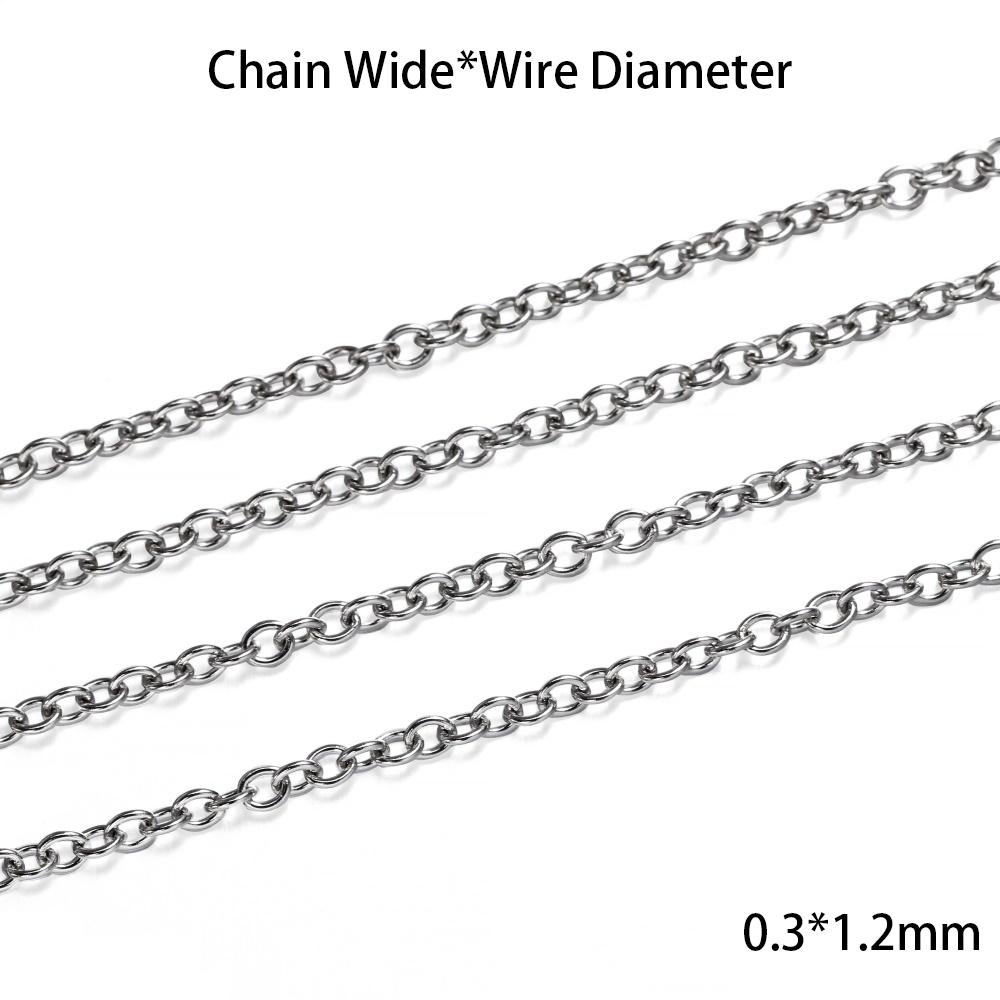 5Meters Never Fade Stainless Steel Multi Styles Necklace Chains for DIY Bracelet Chain Jewelry Making Findings Accessories