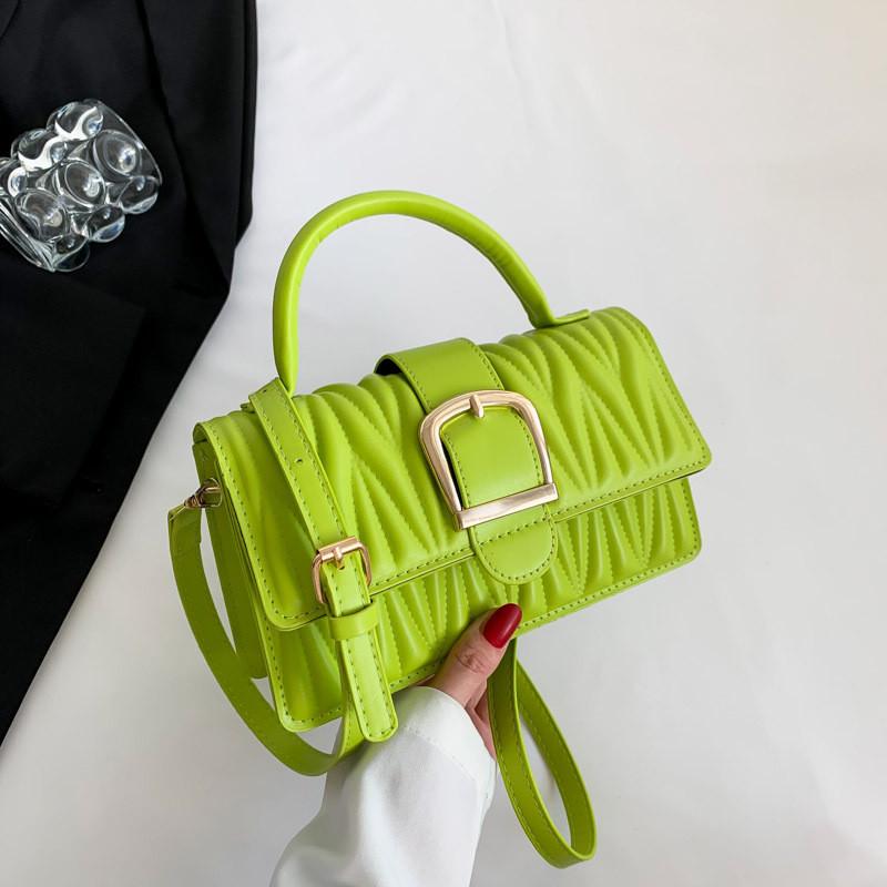 Шикарная винтажная женская сумочка со стильным плечевым ремнем и повседневным дизайном Green