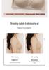 Plus Size Wireless Push-Up Bra: Beautiful Back, Side Support, Breathable Latex Cotton, Comfortable Fit