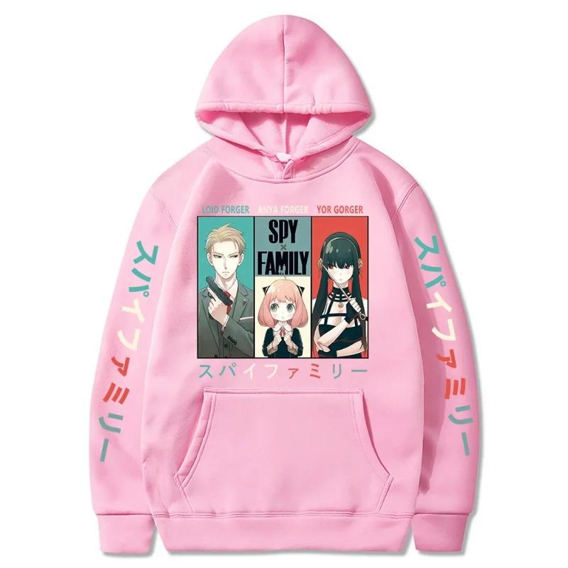 Autumn Anime Spy X Family Hoodie Anya and Bond Sweatshirt Hoody Tops Pullovers Hoodie Fleece Hoodies Sweatshirt for Girls