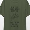 Funny Pizza Diet T-Shirt, Foodie Gift