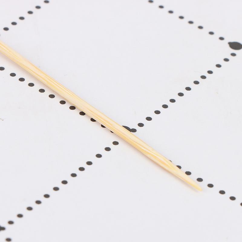 100Pcs Mix Fruit Bamboo Pick Buffet Cactus Leaves Cupcake Fruit Fork Salad Stick