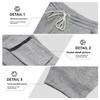 Autumn and winter fleece men's casual overalls men's multi-pocket drawstring sports casual trousers