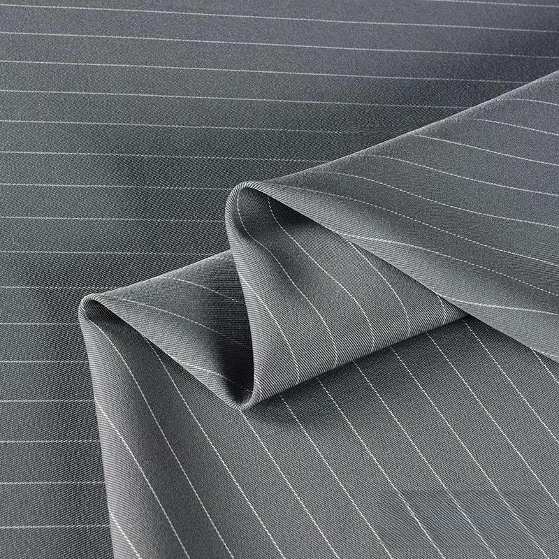 100/300/500cm Vertical Stripe Fabric Wrinkle Resistant Drapable Professional Suits Pant Dresses Office Apparel Textile Fabric
