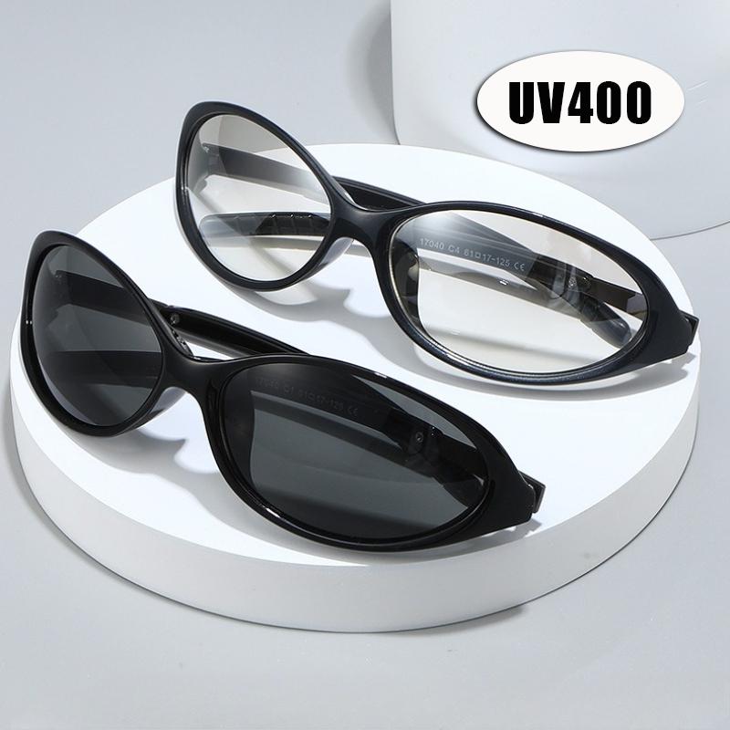 New Oval Outdoor Sports Sunglasses Fashionable and Trendy UV-Protective Cycling Glasses Y2K Unisex Stylish Eyewear Shades UV400