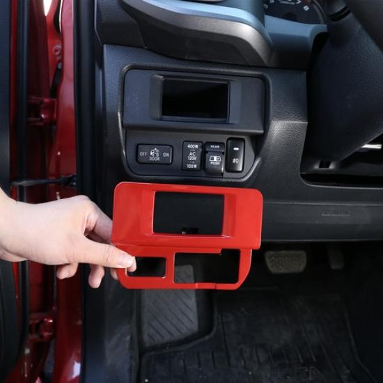 Red Fog Light Switch Button Panel Cover Trim Fit for Toyota Tacoma 16-20