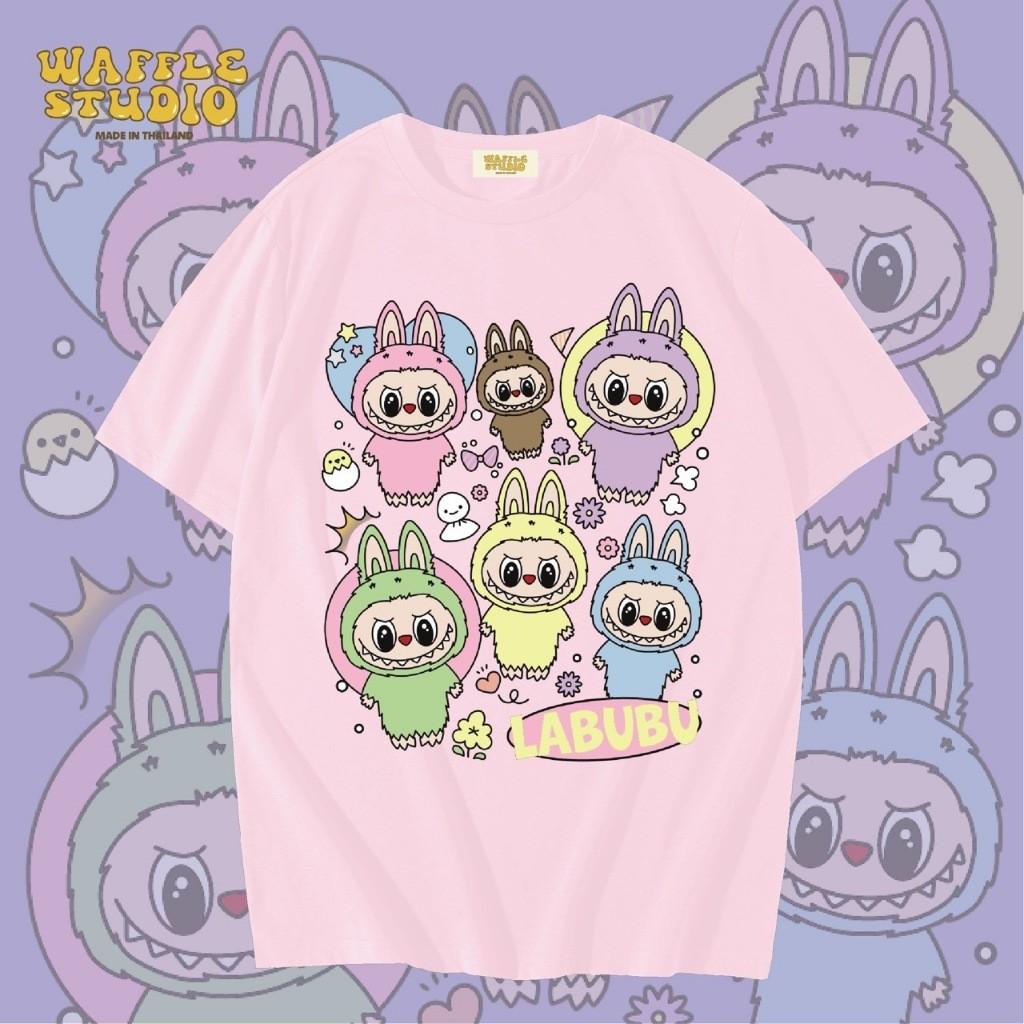 

Labub printed T-shirt unisex blouse casual fashion trend round neck short sleeve 6XL