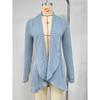 2024 European And American Autumn And Winter New Long Sleeved Solid Color Loose Cardigan Top Women'S Knitted Jacket