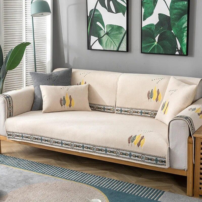 

Комбинированный чехол для дивана из синели, грязеотталкивающий и нескользящий чехол для дивана, всесезонный универсальный защитный чехол для дивана, полотенец, подлокотника 70x70cm 1pcs