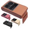 Car Armrest Cushion With 2 Cup Holder Storage Pockets Auto Center Console Arm Rest Heightening Pad Covers Armrest Protector