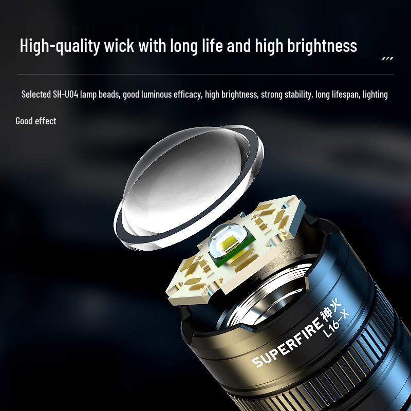 Shenhuo USB Rechargeable LED Flashlight