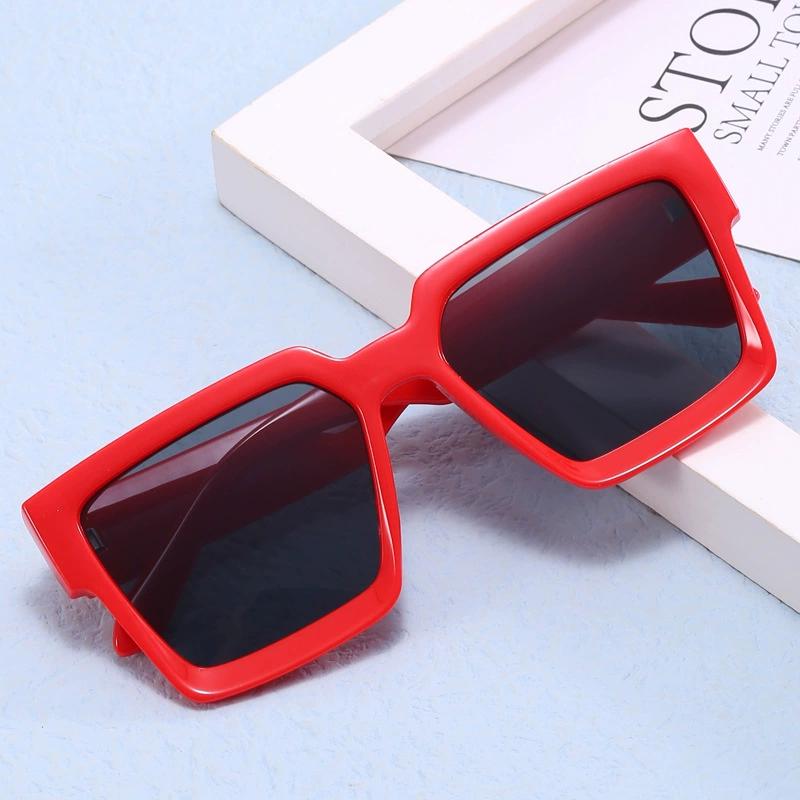 Square Vintage Sunglasses For Men Women Fashion Big Black Frame Shades Retro Designer Sun glasses Driving Eyewear Male UV400