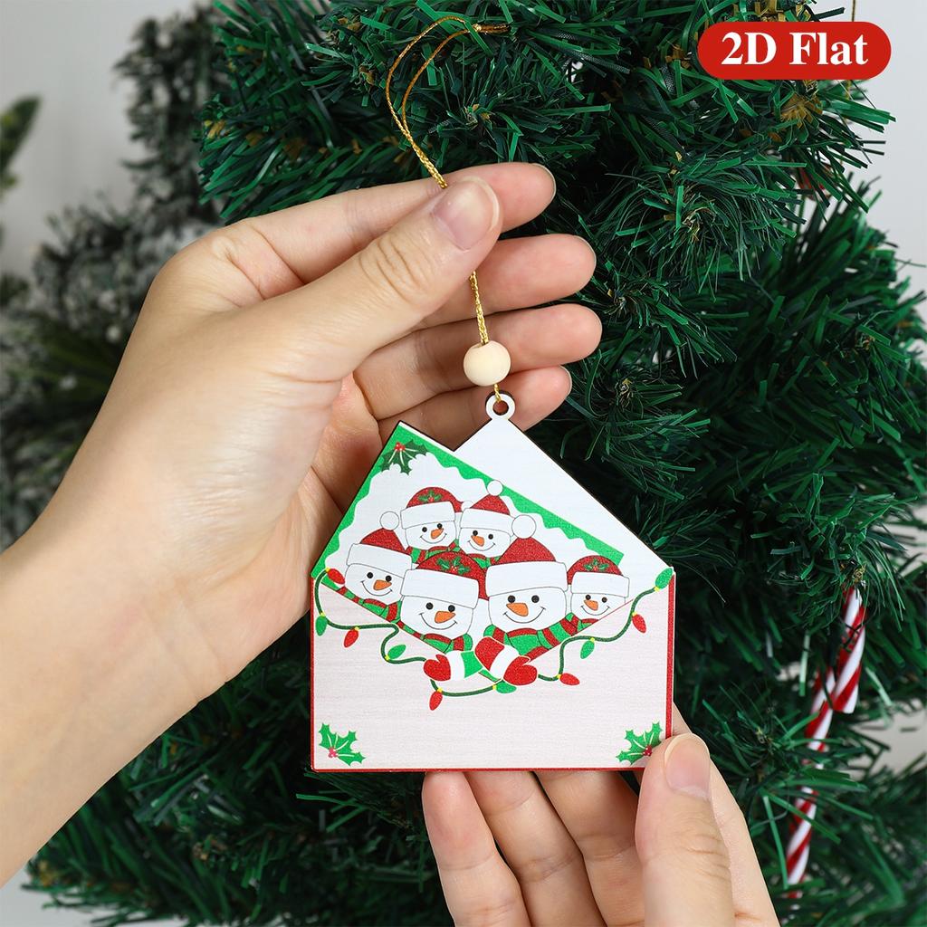 Christmas Wooden Family Pendant Christmas Decorations For Home 2025 Navidad Gift Xmas Tree Hanging Ornament Happy New Year 2026