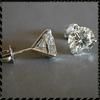 S925 Silver Geometric Korean Earrings for Women - Diamond-Accented Square Design with Versatile Wear Options.