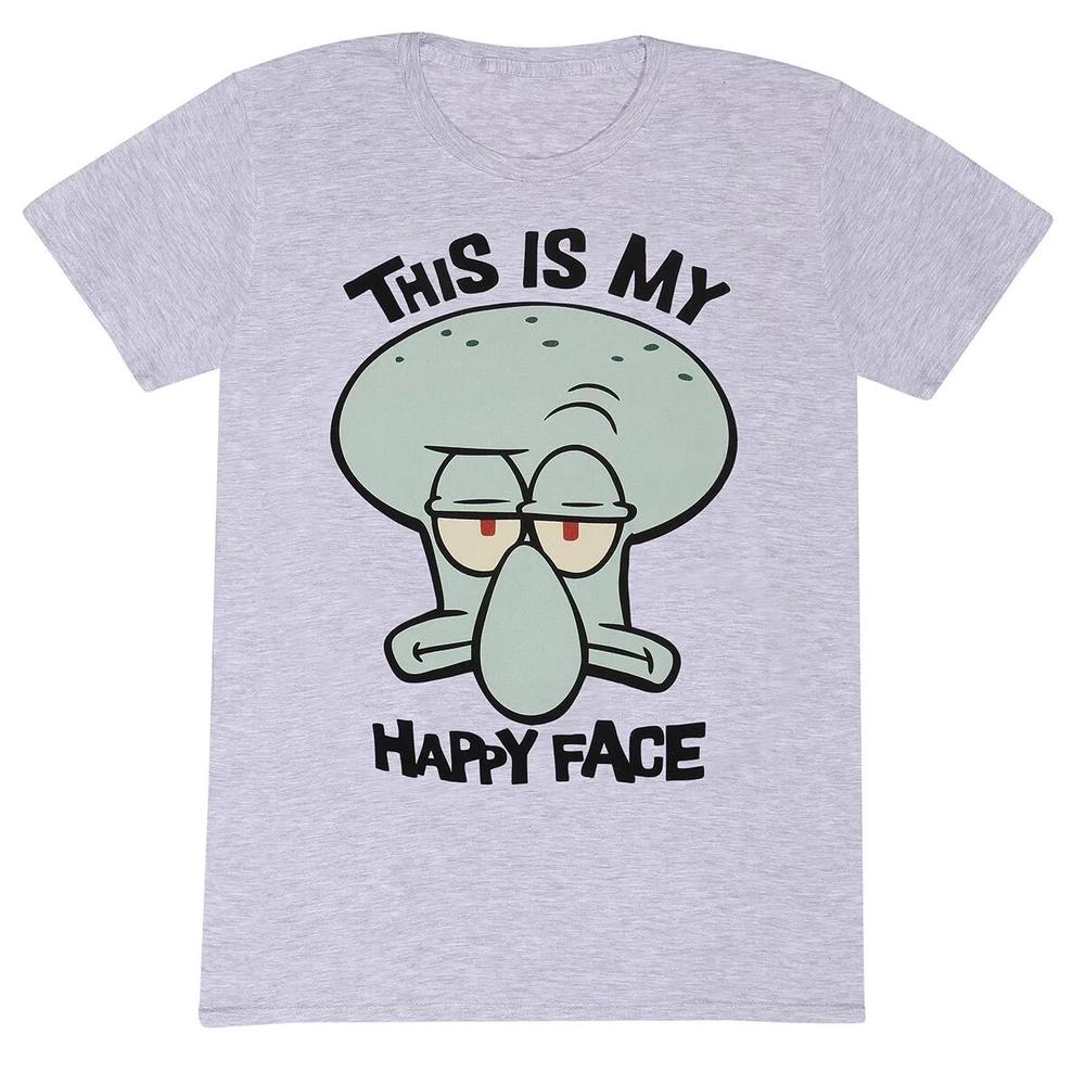 Spongebob Squarepants Squidward My Happy Face Tshirt S