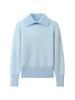 Women's Faux Mink Fur Knit Sweater: Soft, Fluffy Long Sleeve Lapel Pullover with Waist-cinching, Perfect for Autumn and Winter Commutes.