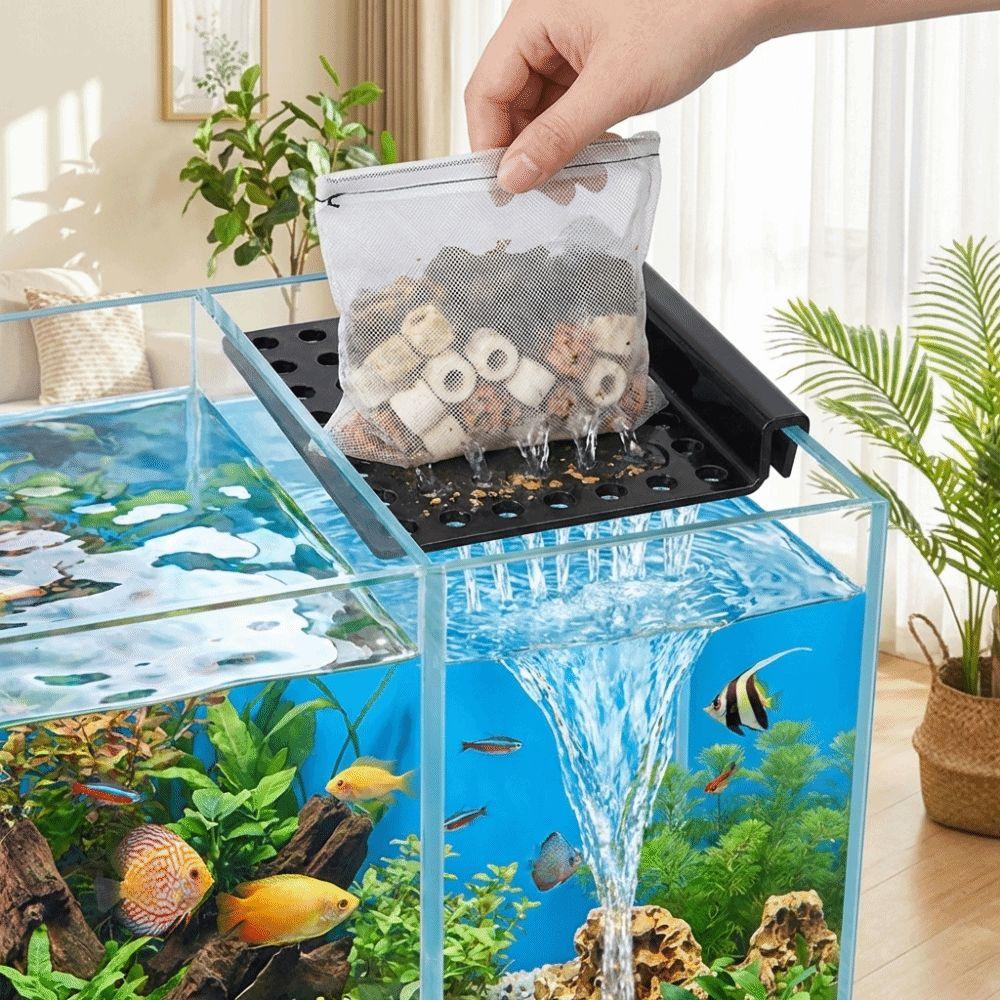 Efficient Filtration External Filter Box Hang on Filter Filter Container  for Home Fish Tank