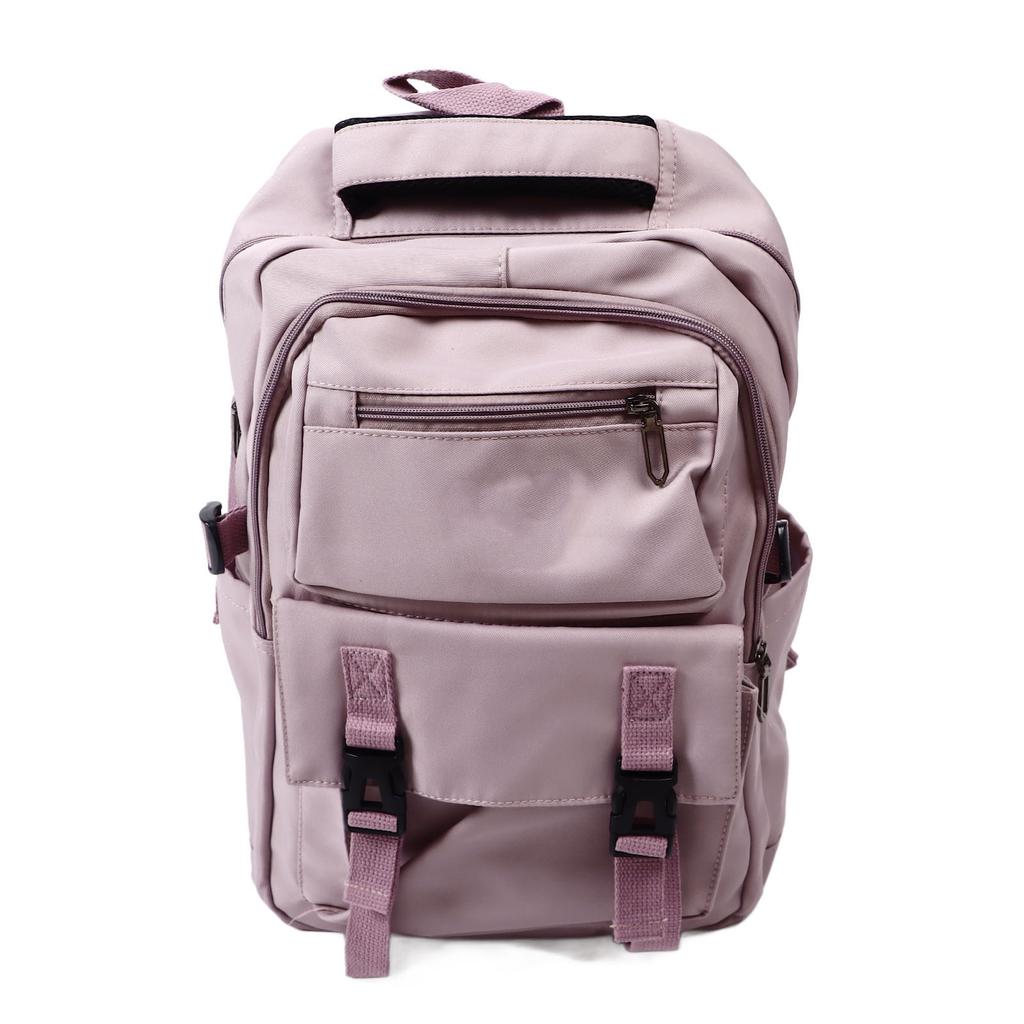 Mochila Feminina para Laptop Estudante Casual Moderna Grande Capacidade Mochila Escolar para Livros Roxo 16 Polegadas