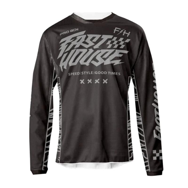 FASTHOUSE Outdoor Cross-country Motorcycle Riding Summer Quick-drying New Long-sleeved T-shirt Mountain Bike Downhill Suit