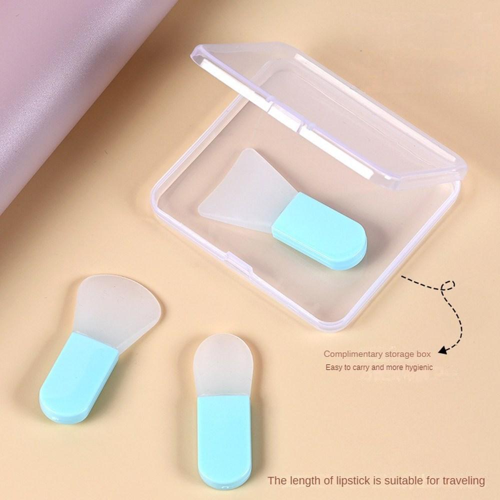 Convenient facial mask set silica gel 3 makeup brushes for all types of stains, 1 pc.