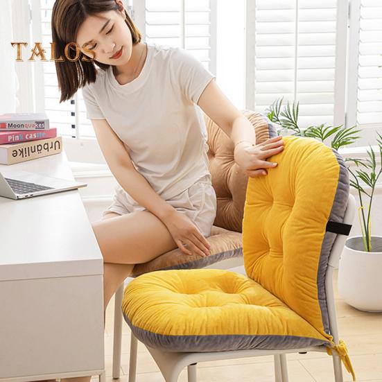 Winter Desk Chair Cushion with Fixing Strap for Anti-slip Thickened Good Elasticity And Softness Keep Warm Office Chair Seat Cushion Rocking Chair