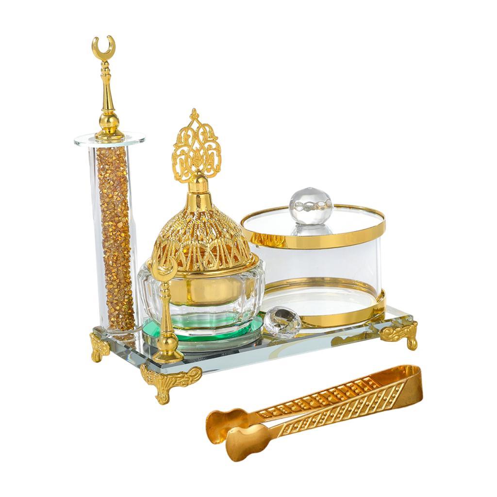 Arabian Incense Burner Glass Incense Burner SPA Art Crafts Office Home Fragrance Birthday Gift Desktop Meditation Home Decor