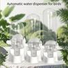 2PCS Automatic Bird Water Dispenser Gravities Water Bottle for Parrots and Small Bird Hanging Design Easy Installation