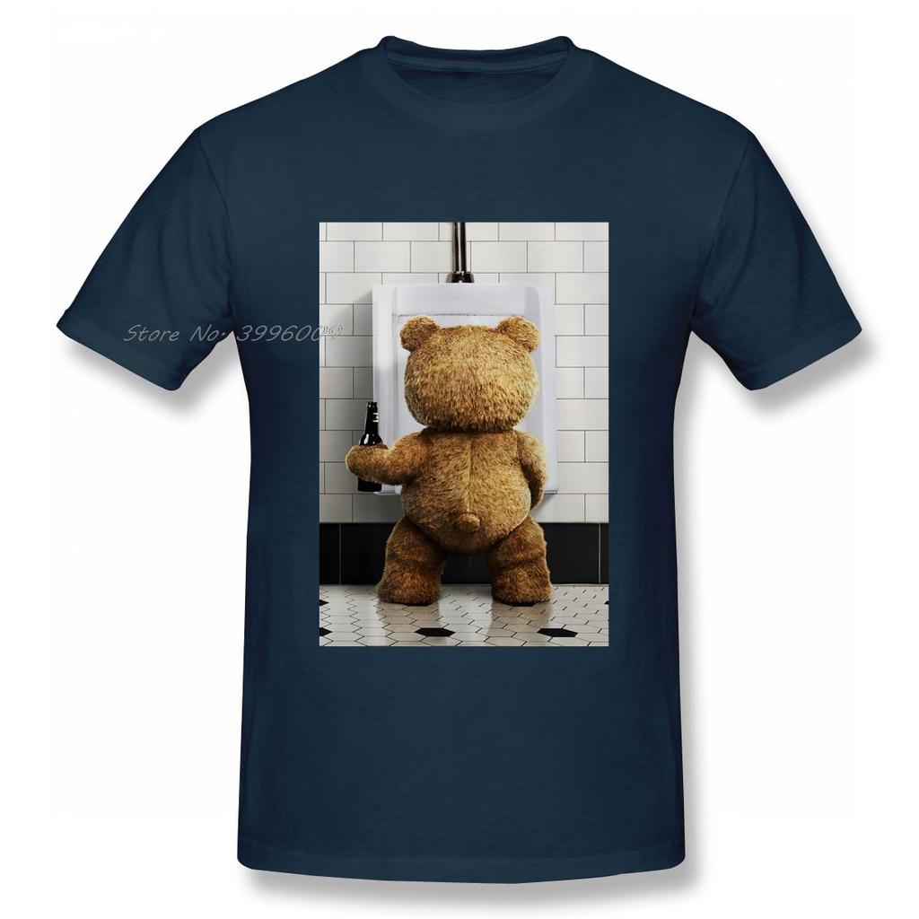Ted Bear Movie Beer Bath Funny T Shirt Men High Quality Cotton Summer T-shirt Short Sleeve Tshirt Brands WoMen Tee Top Gift