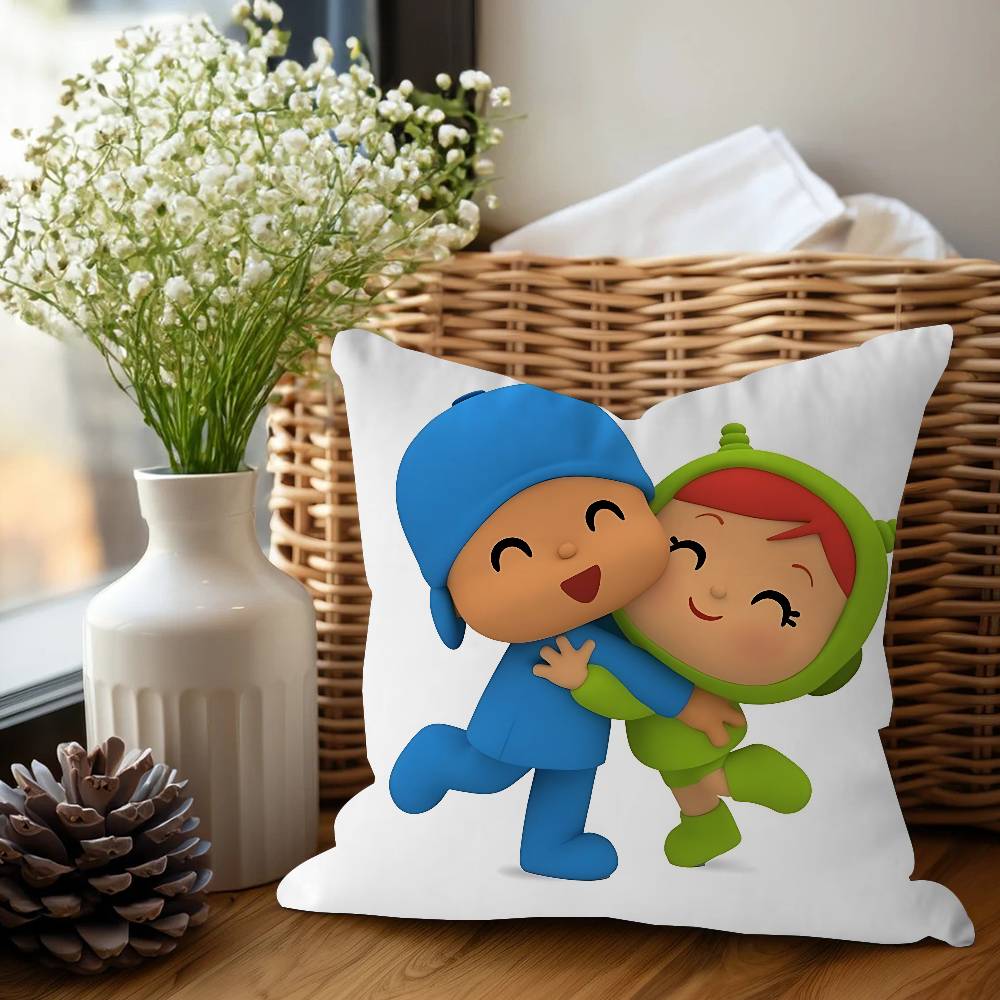P-Pocoyo Cartoon Pillowcase Toon Gift Cushion Cover Bedroom Home Sofa Chair Seat Decor Pillow Case