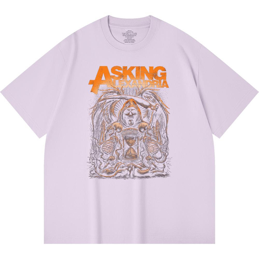 230 g/m² 100% Baumwolle Heavy Metal T-Shirt Rockband Beliebte Musik Druck Unisex Schweres Baumwoll-T-Shirt