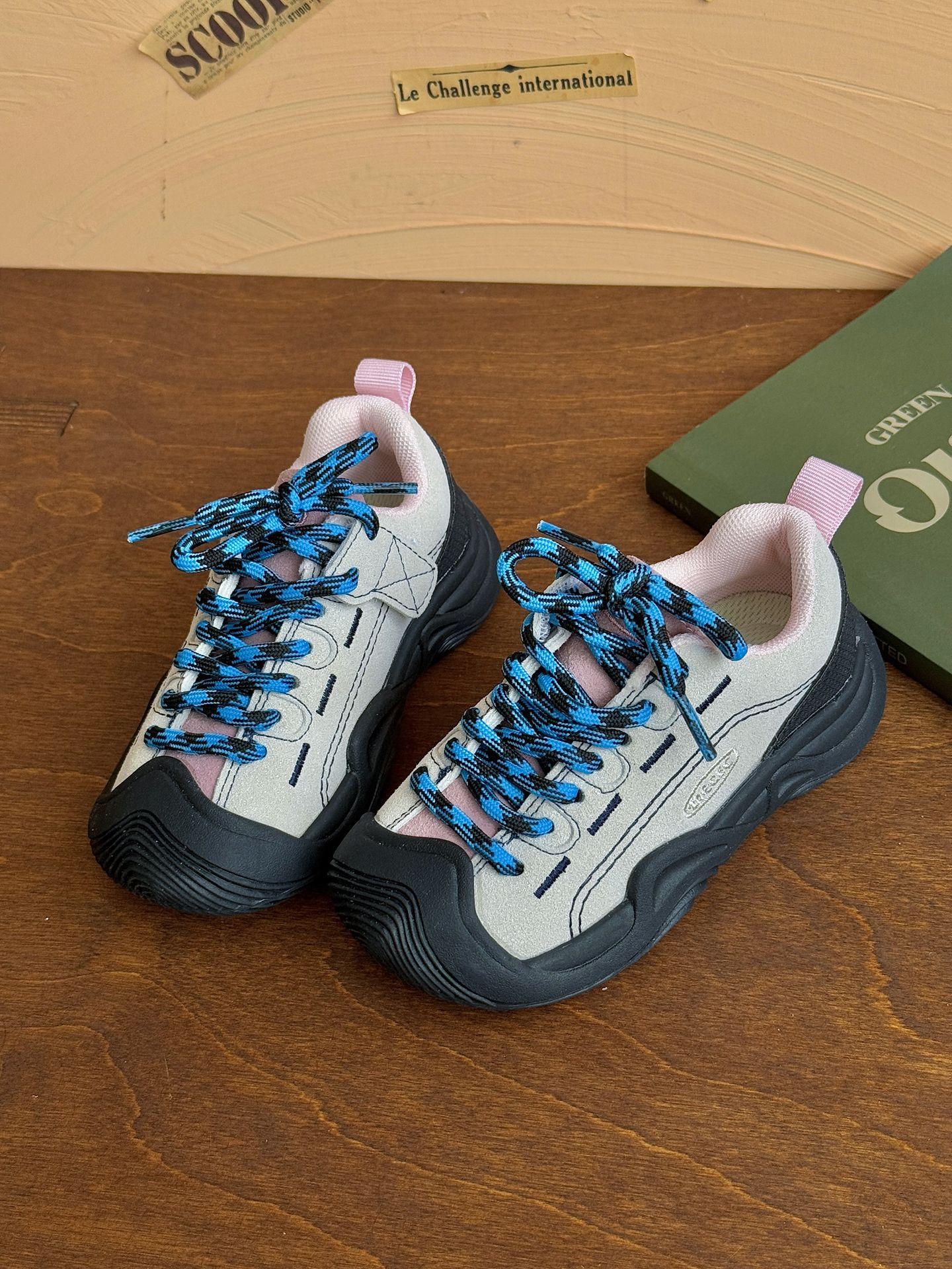 

XSHX Wilderness Mountain | Boys and Girls Autumn Functional Outdoor Shoes Rubber Sole Baotou Steady Heel Velcro Cow Velvet 19