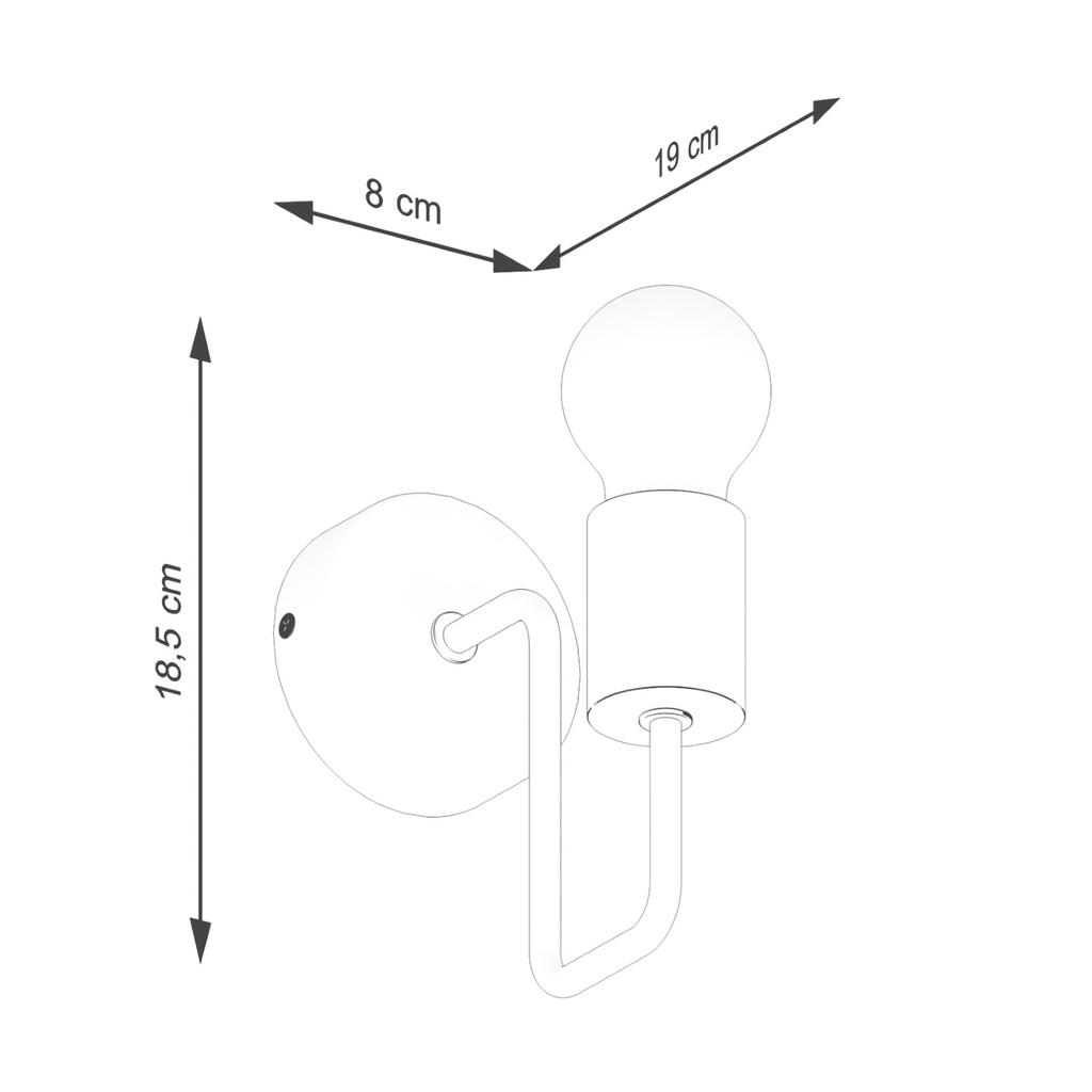 Timbo Black Wall Lamp