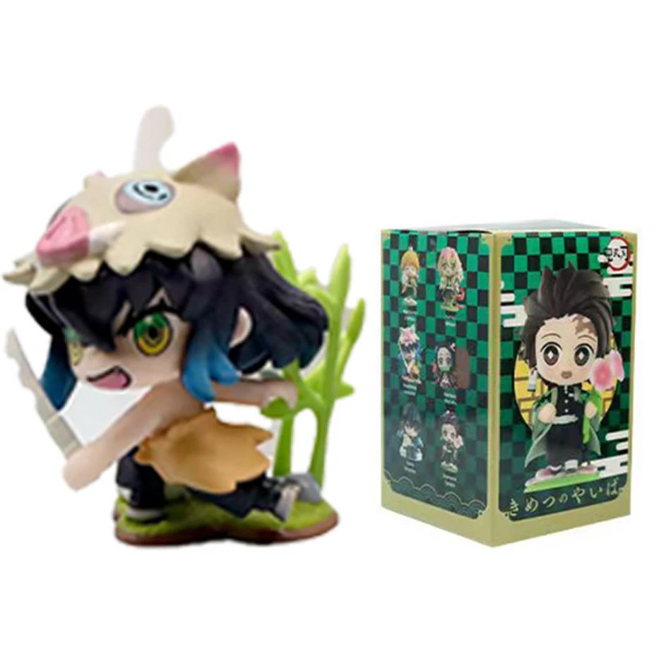 Demon Slayer Tanjiro Kamado Nezuko Anime Zeichentrickfigur Blindbox Kreative Personalisierte Statue Modell Ornament Überraschungsgeschenkbox
