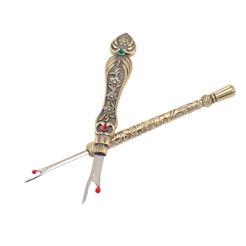 2pcs Retro Seam Remover Quickly Removal DIY Metal Hand Stitch Remover Thread Remover for Needlework