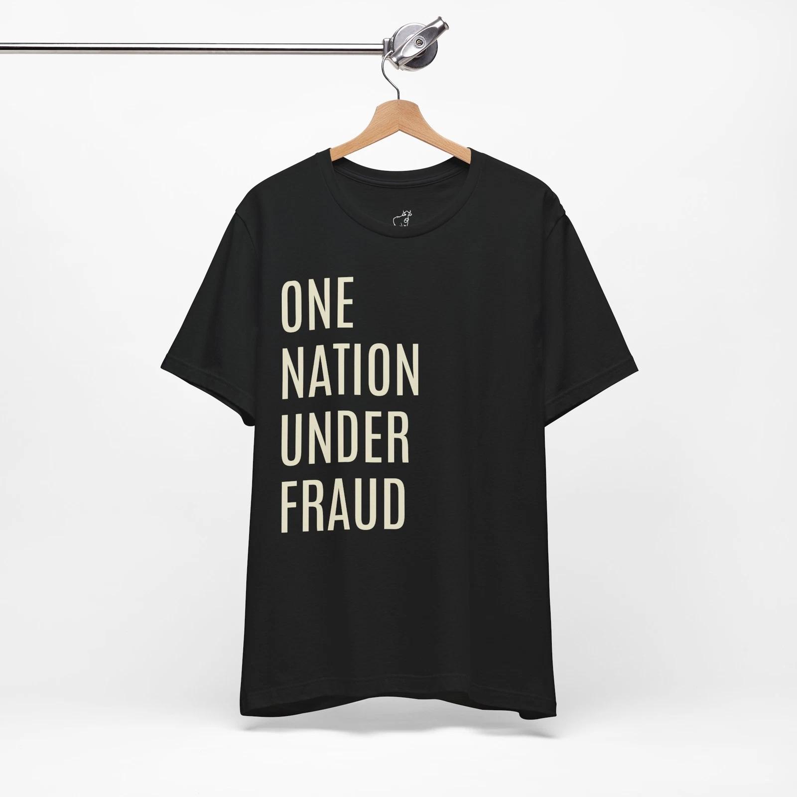 Anti Trump Tshirt, No Kings Protest, One Nation Under Fraud Shirt, Anti MAGA Tee 2XL
