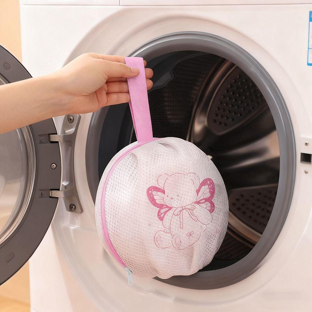 Cartoon Bra Laundry Bag Anti-Winding Anti-deformation Bra Protective Washing Bag Breathable with Handle
