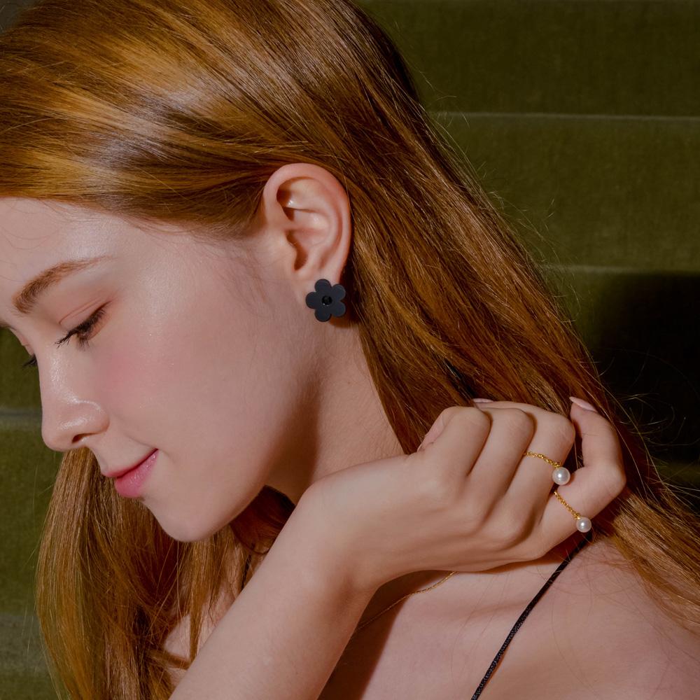 Dana Burton Pear Blossom Stone Stud Earrings