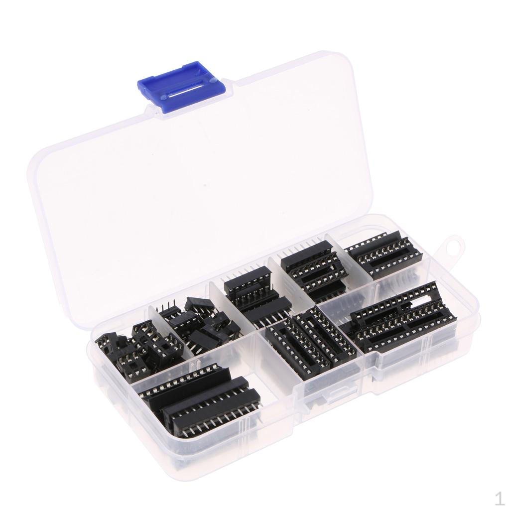 

66Pcs DIL Sockets Adaptor Solder Type (6/8/14/16/18/20/24/2)
