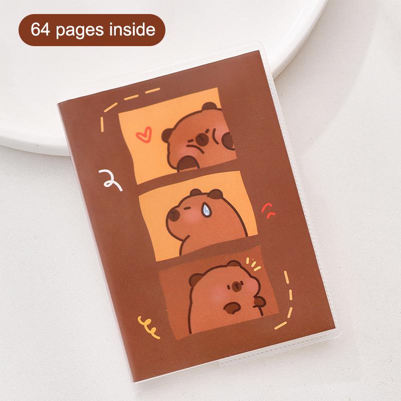 

Мультяшная капибара блокнот Портативный мини карманный блокнот Высококачественный блокнот Студенческие канцелярские товары Школьные офисные принадлежности Подарки as the picture