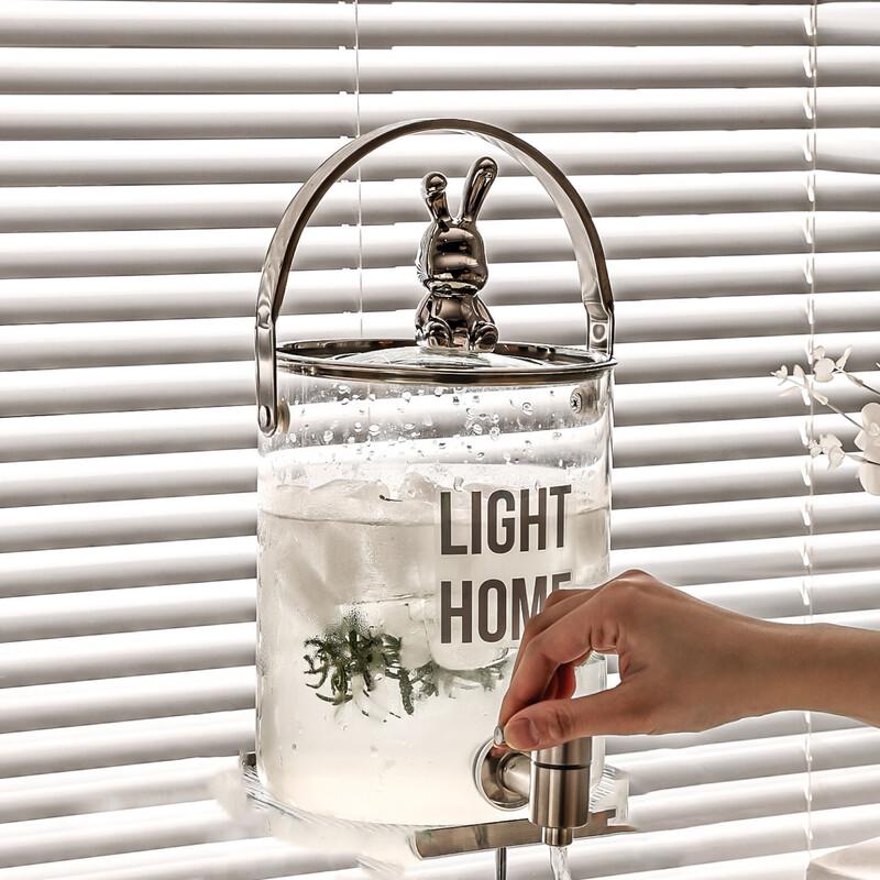 ZISIZ Glass Cold Water Pitcher