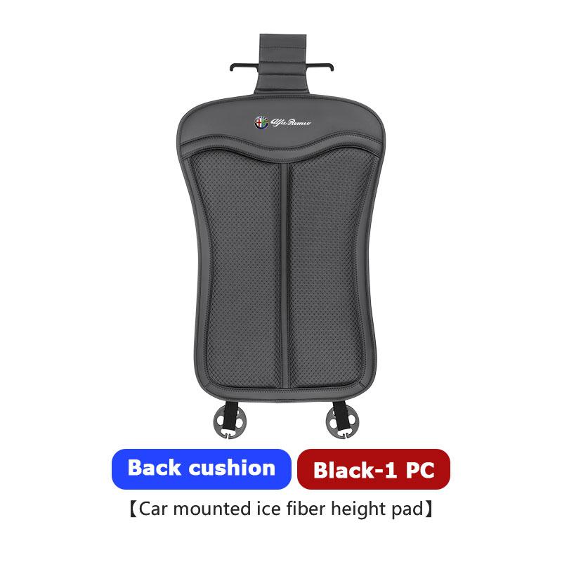 Ice Silk Car Front Rear Seat Cushion Backrest Pad Anti-slip Mat For Alfa Romeo GT Stelvio F1 Brera Volante Tonale Gloria Disco