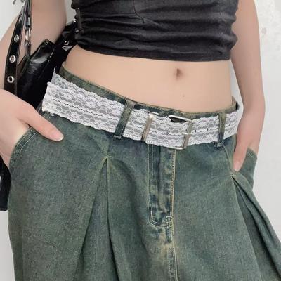 Lace Lace Belt Summer Pure Desire Sweet Temperament Accessories Versatile Spice Girl Premium Wind Belt